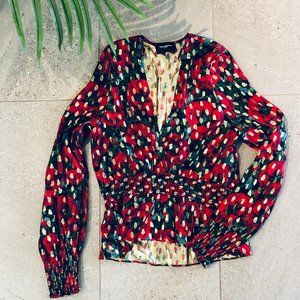 The Kooples Poppy Print Top